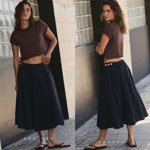 Free people Margaux midi circle skirt - Picture 1 of 14